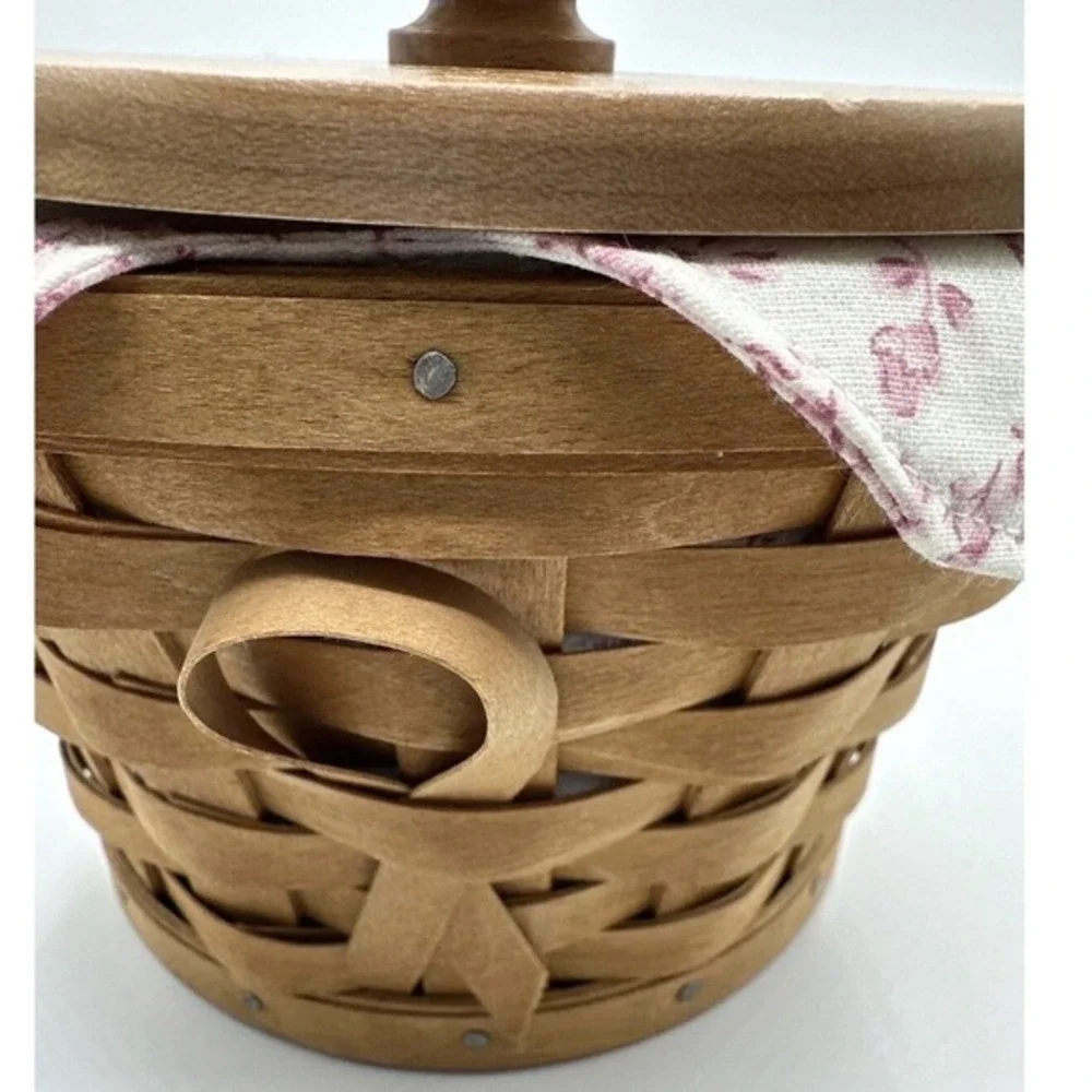 Longaberger 2007 Horizon‎ of Hope Basket Wood Lid Liner Protector Vintage 21-06